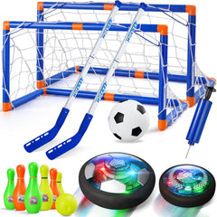 Nazano 4-in-1 hover soccer set ready for indoor fun and outdoor practice.