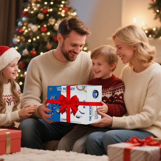 Nazano hover soccer ball with bright LED lights for nighttime play.