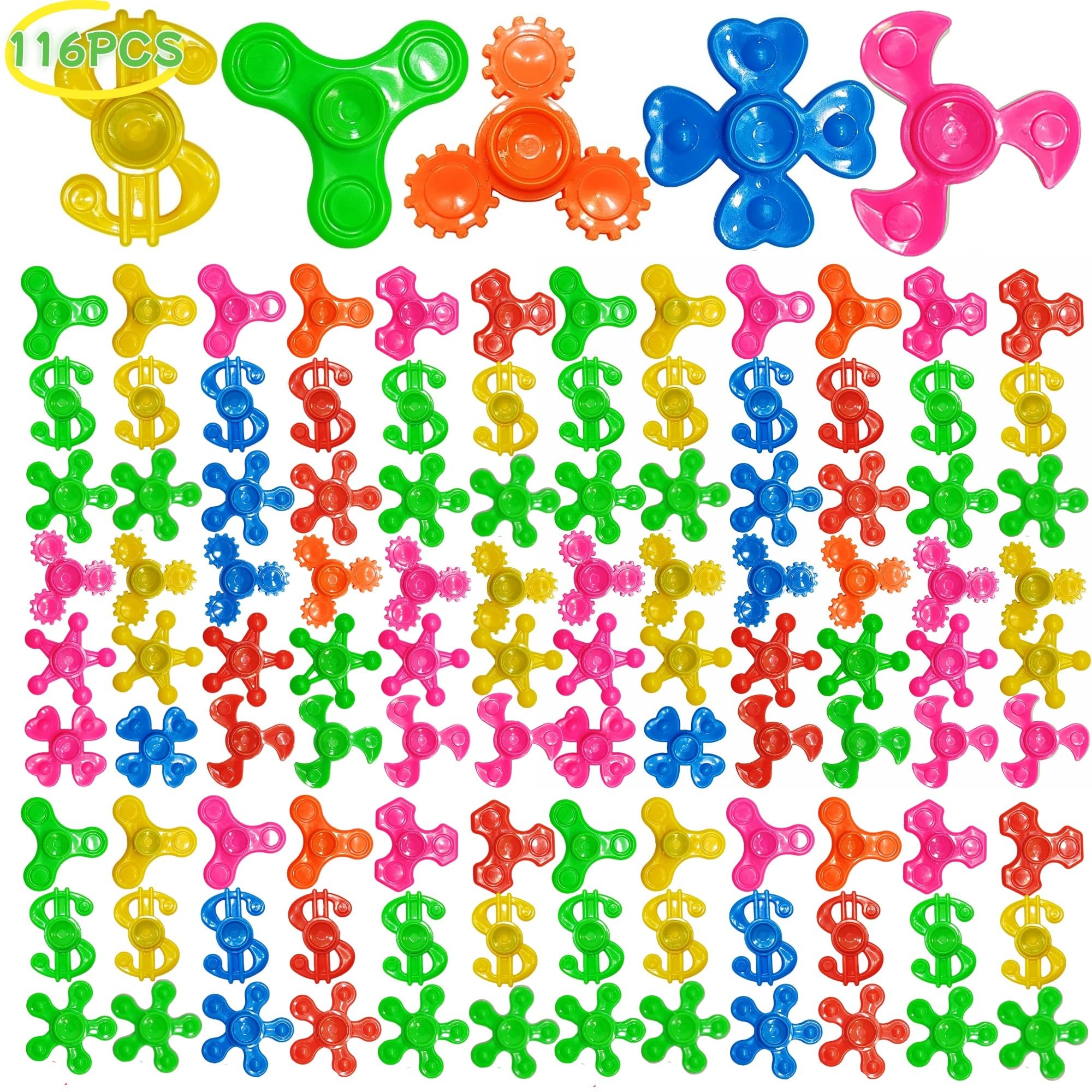 Nbguigdstr mini fidget spinner bulk pack in vibrant colors for parties