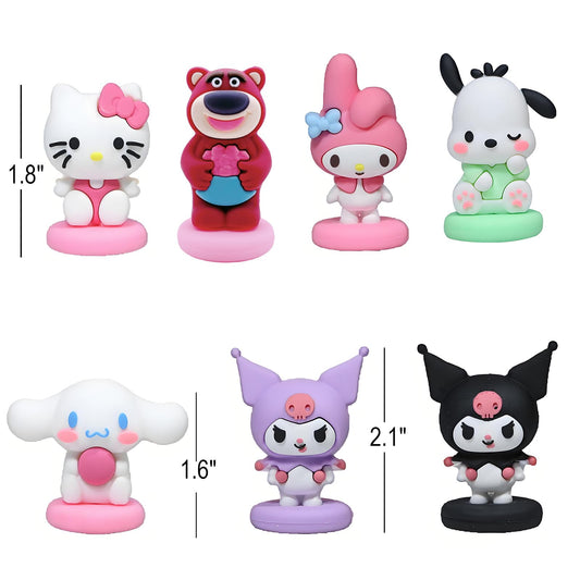 NBHUZEHUA colorful anime figures for cakes and desserts brighten celebrations.
