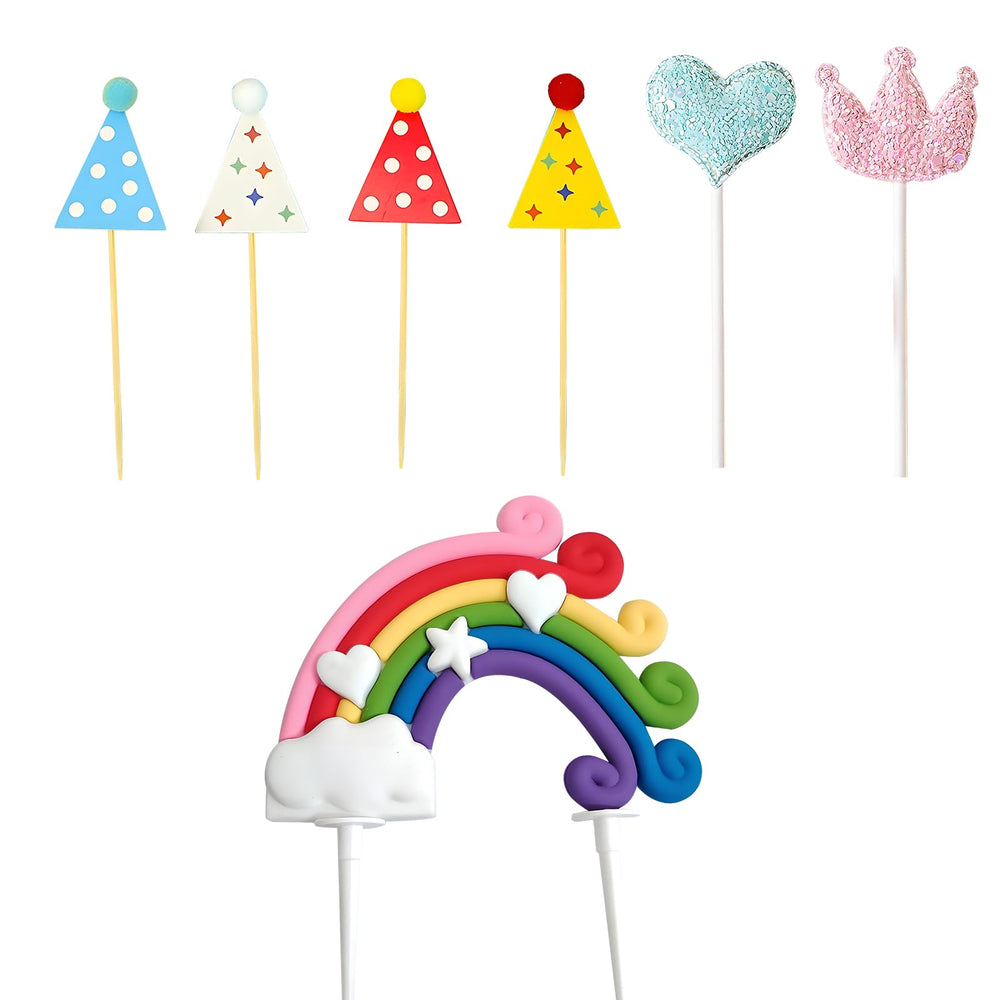 NBHUZEHUA reusable cake toppers for long-term desk decor