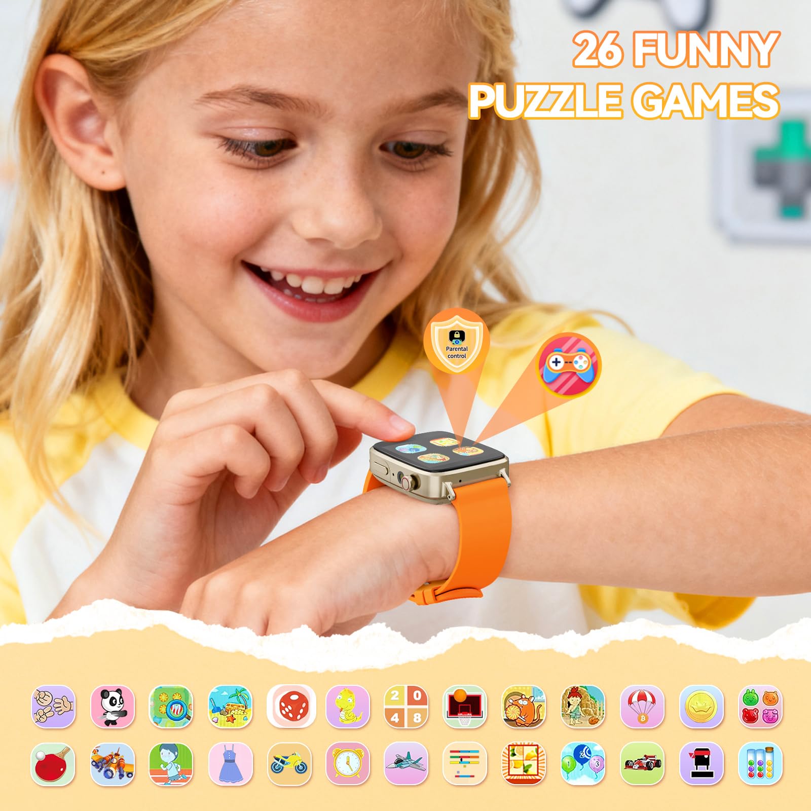 NBKLS Kids Smart Watch long battery life for week-long use