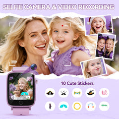 NBKLS Kids Smart Watch color screen demonstrates bright visuals and easy navigation.