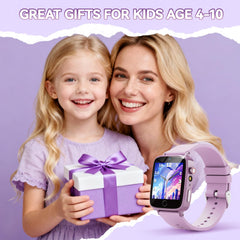 NBKLS Kids Smart Watch aluminum frame protected by a screen guard for daily wear.