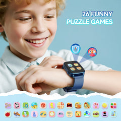 NBKLS Kids Smart Watch educational cards highlighting learning topics