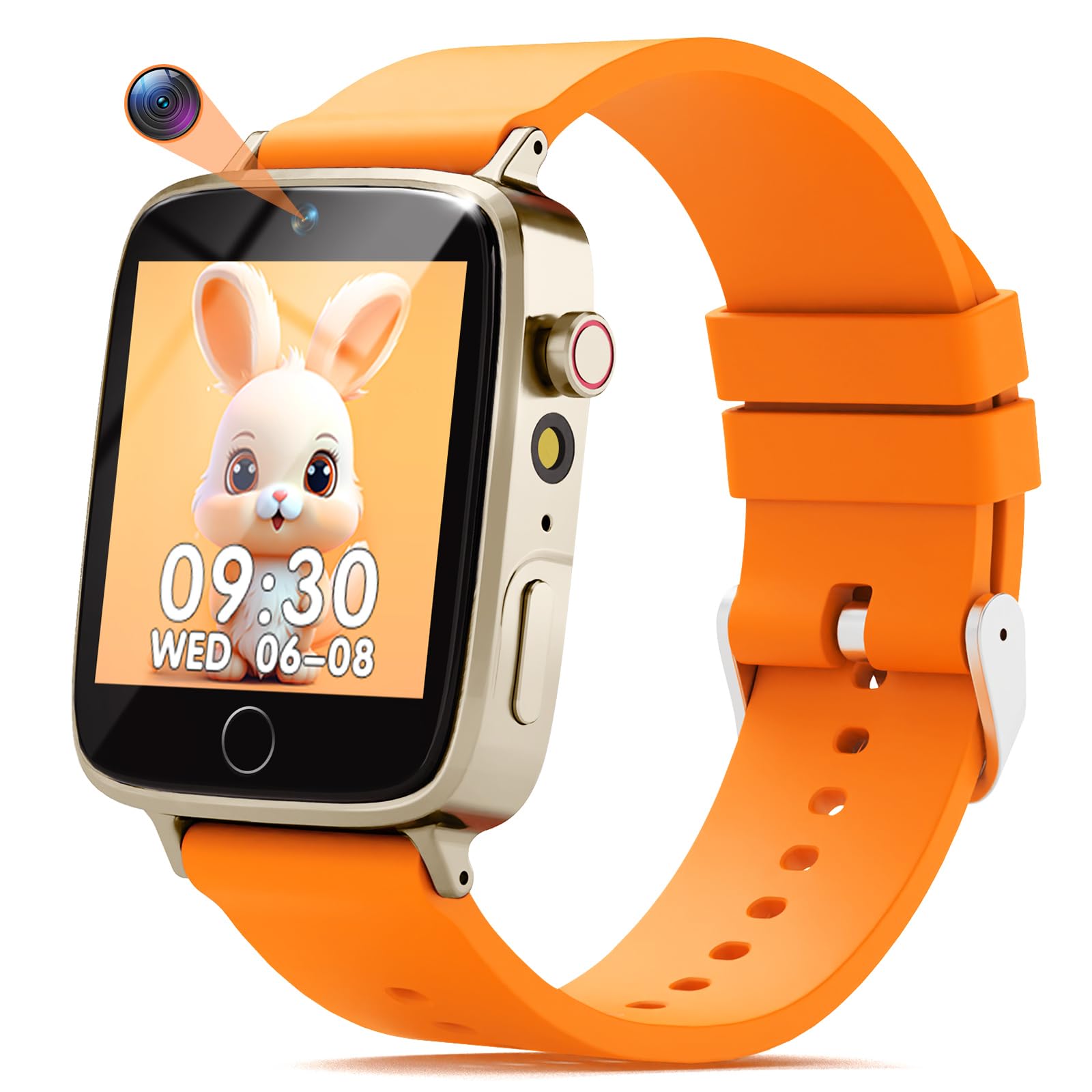 NBKLS Kids Smart Watch front view with durable design for kids