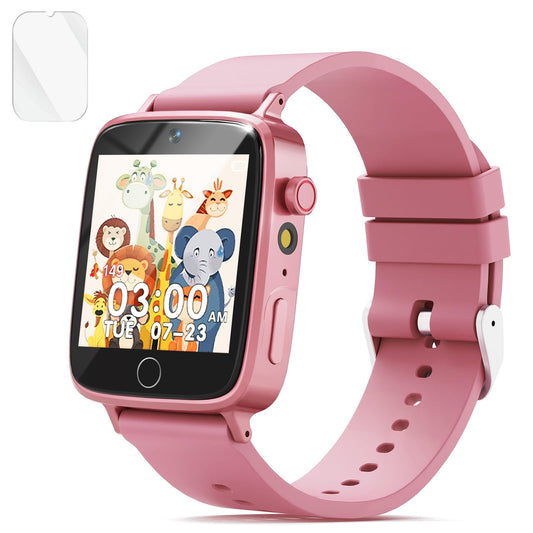 NBKLS Kids Smart Watch for Girls — front view, durable design for daily adventures