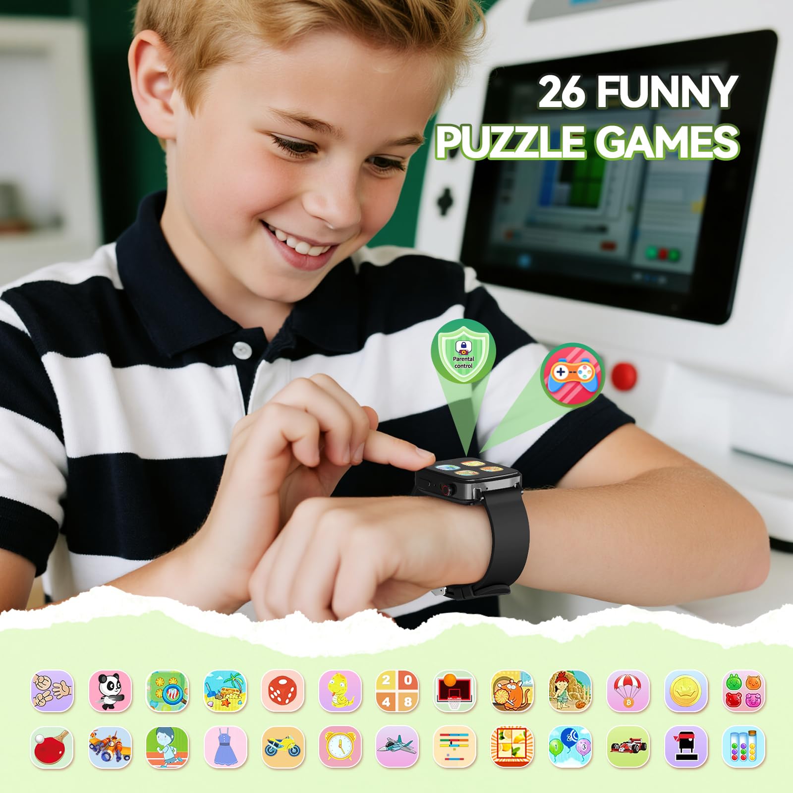 NBKLS Kids Watch flashlight helps kids explore in dim light.