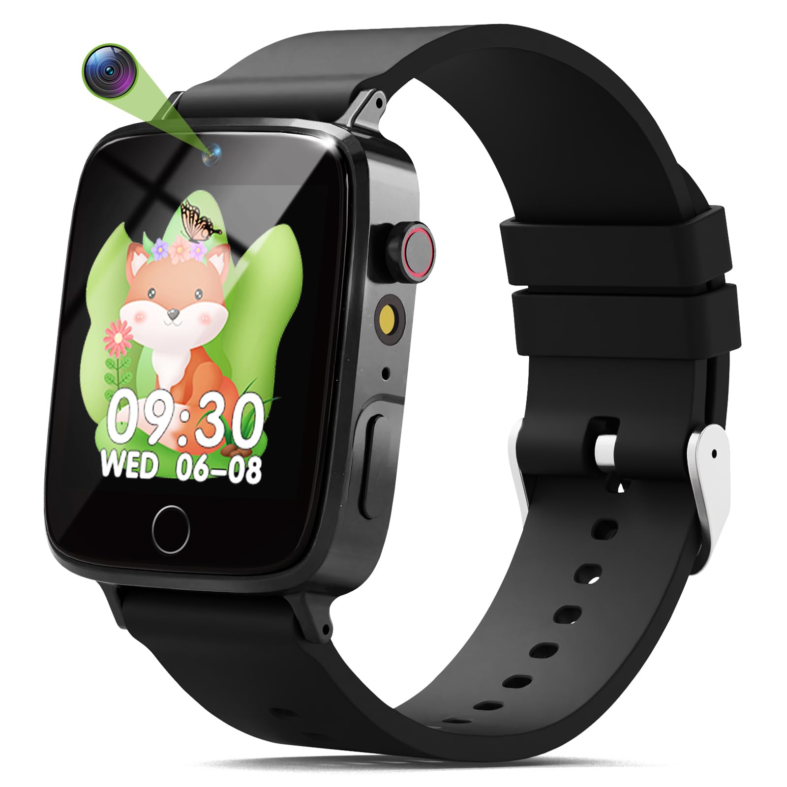 NBKLS Kids Watch front view on a child's wrist, colorful and easy to use.