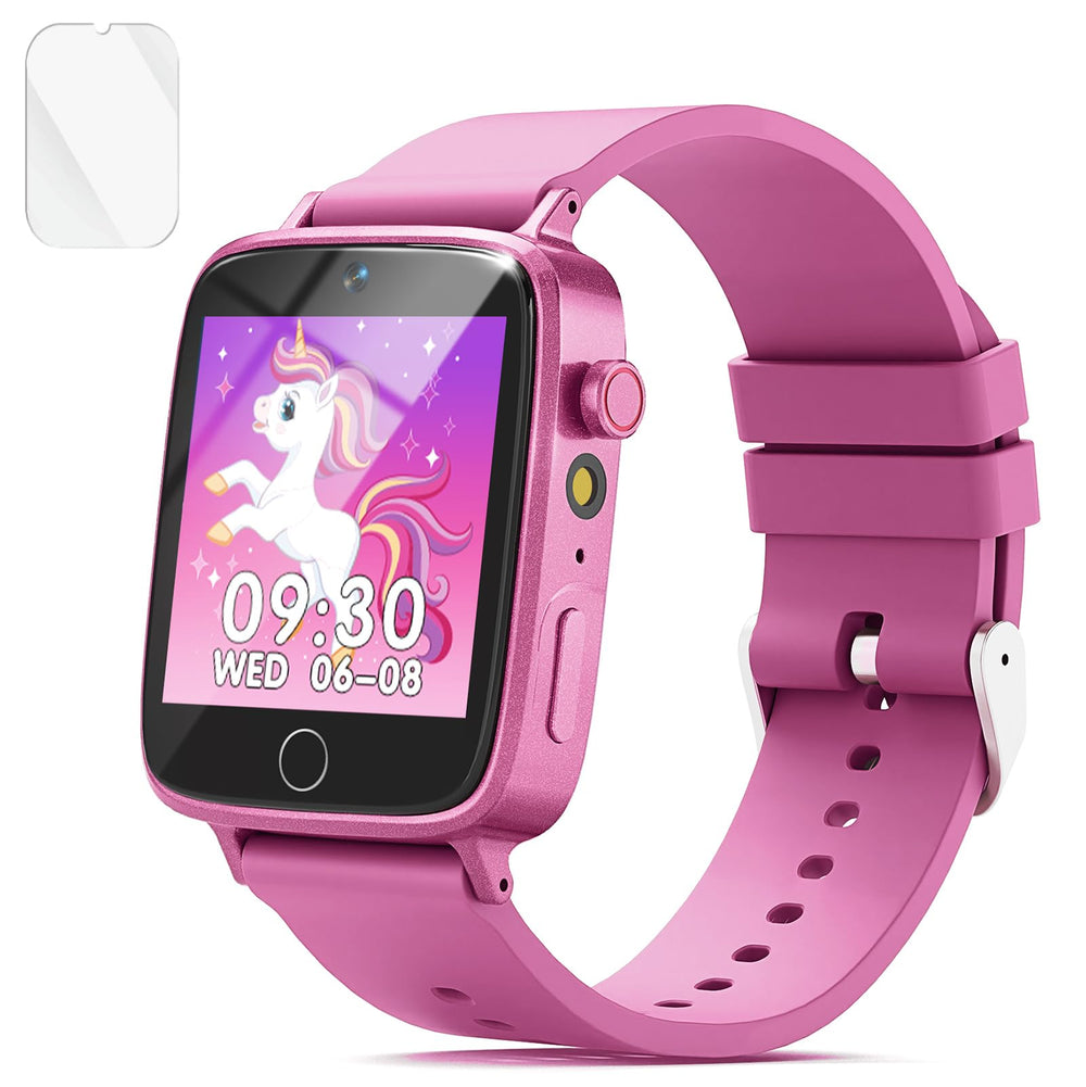 NBKLS Kids Watch with HD touch screen front view, ideal for learning and interactive play