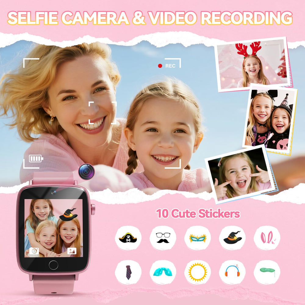 NBKLS Kids Watch selfie and video feature for on the go memories.