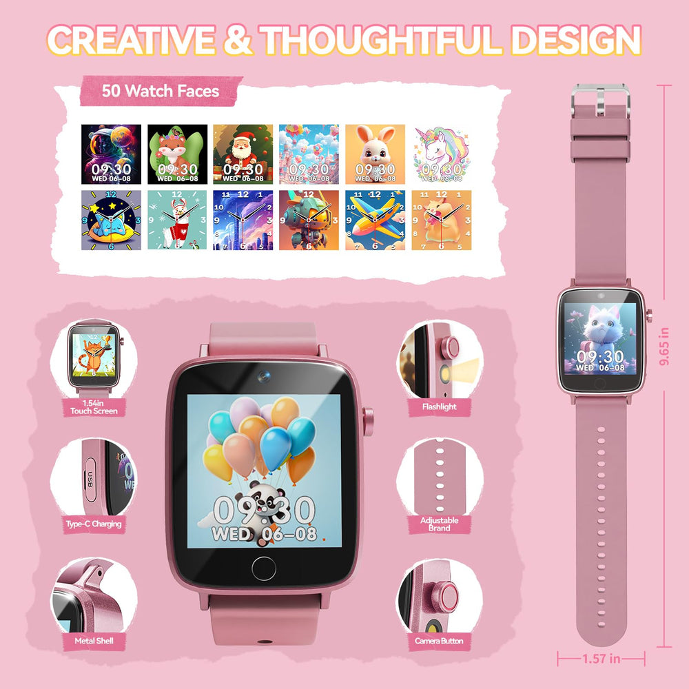 NBKLS Kids Watch soft strap offers comfortable wrist fit.