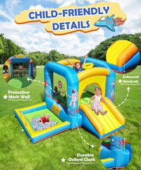 NBSPORT bounce house assembly kit demonstrating quick setup essentials