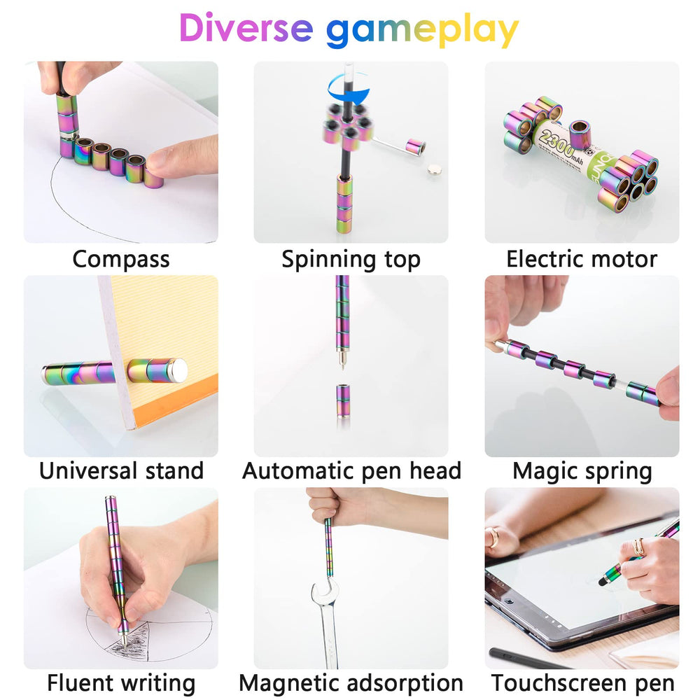 NBZXSYMAG Fidget Pen gel nib offers smooth writing and drawing.