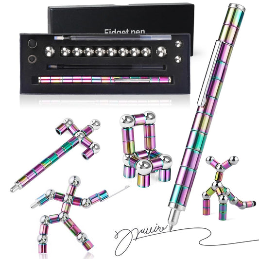 NBZXSYMAG Fidget Pen with magnetic rings for flexible play and focus.