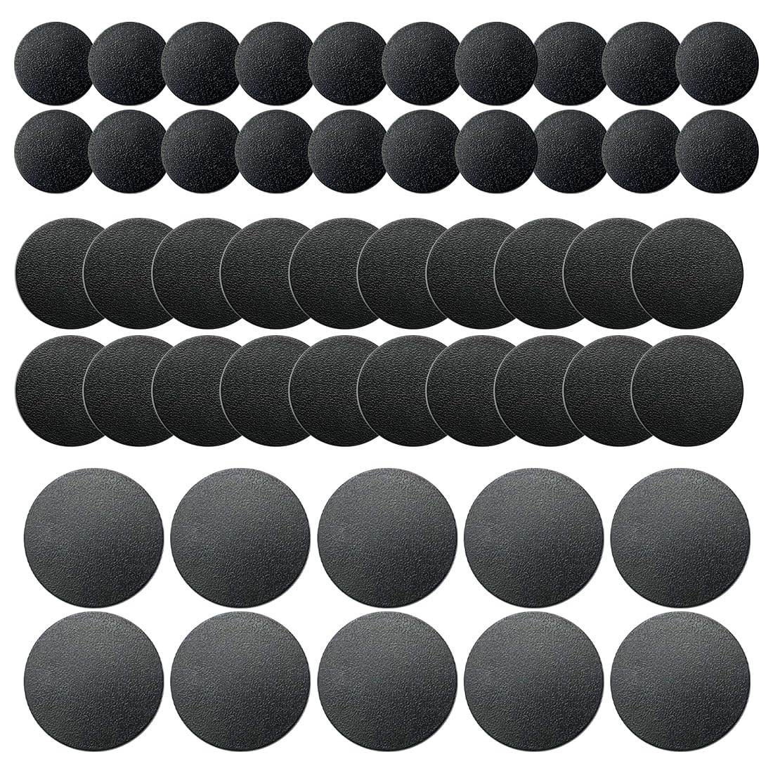 NC EBCO 50pcs round bases in 25mm, 32mm, and 40mm for stable tabletop miniatures