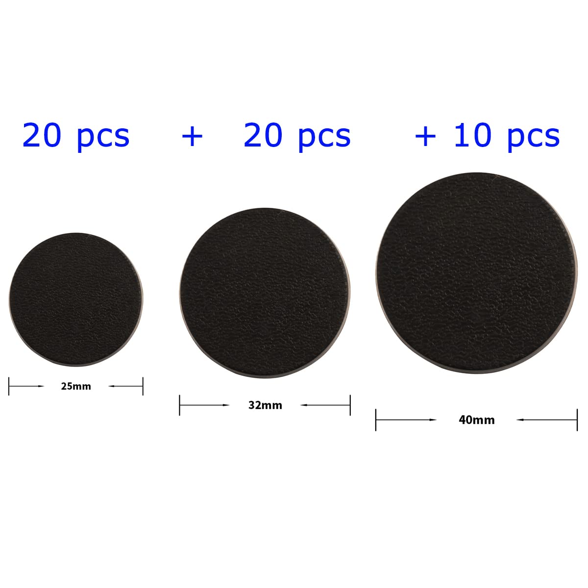 NC EBCO plastic round base pack offers durable, lightweight bases
