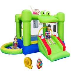 NC inflatable bounce house with slide for backyard play and active fun.