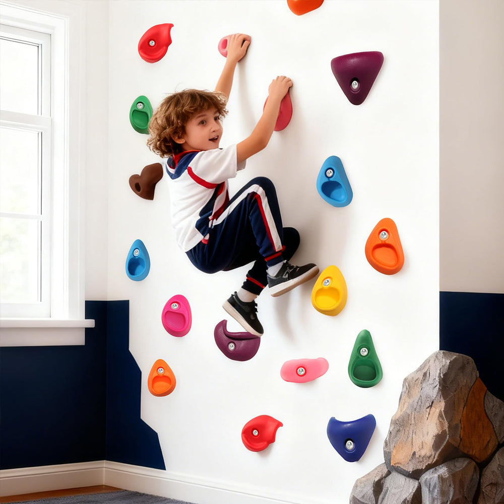 NEATATOU holds supporting up to 230 lbs for family-friendly climbing.
