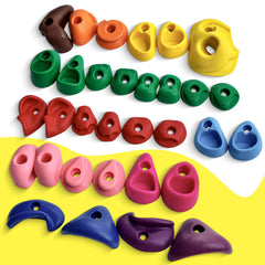 NEATATOU textured grip holds close-up for confident climbing.