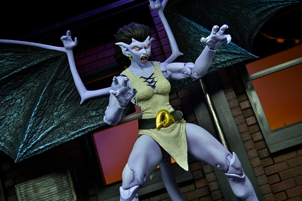 NECA Gargoyles window box packaging keeps the figure secure for display.