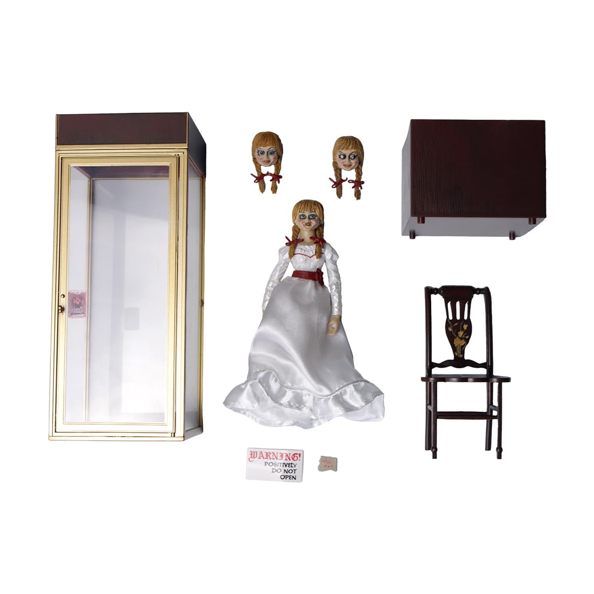 NECA Annabelle Ultimate dress detail emphasizes fabric texture.