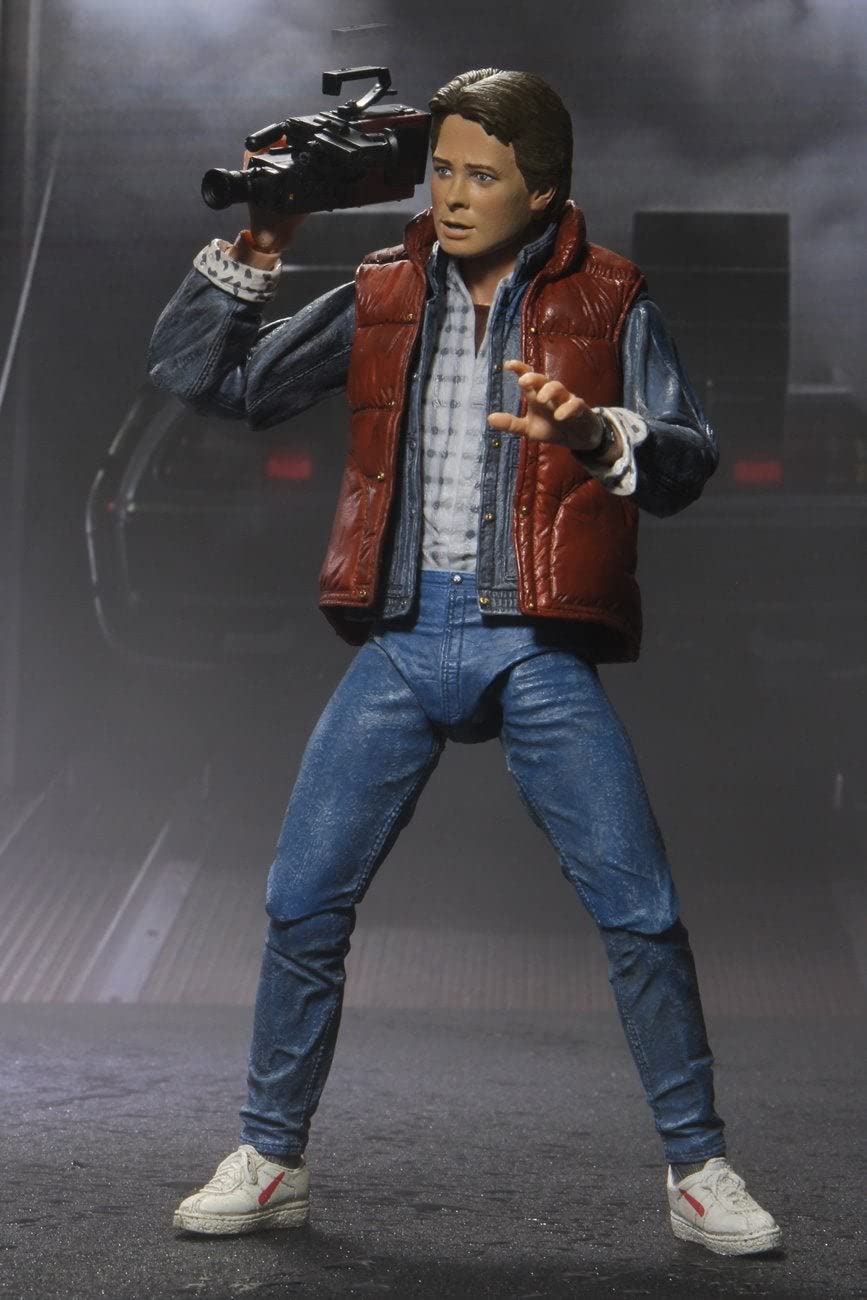 NECA window box packaging for collectible presentation of the Back to The Future set