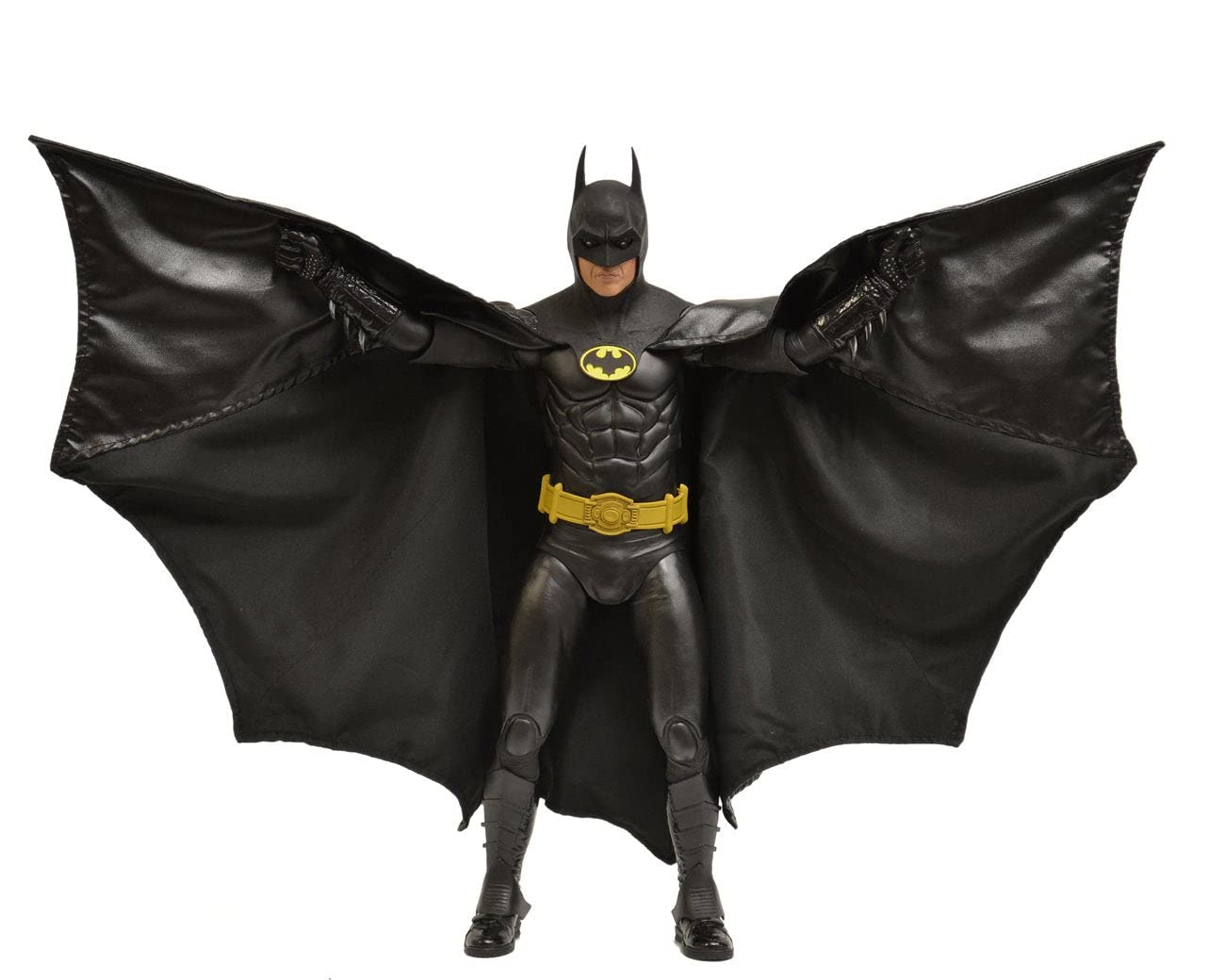 NECA Batman 1989 quarter-scale figure articulation close-up for dynamic posing