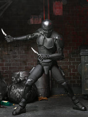 NECA The Boys Black Noir 7in figure two knives and hip sheath storage