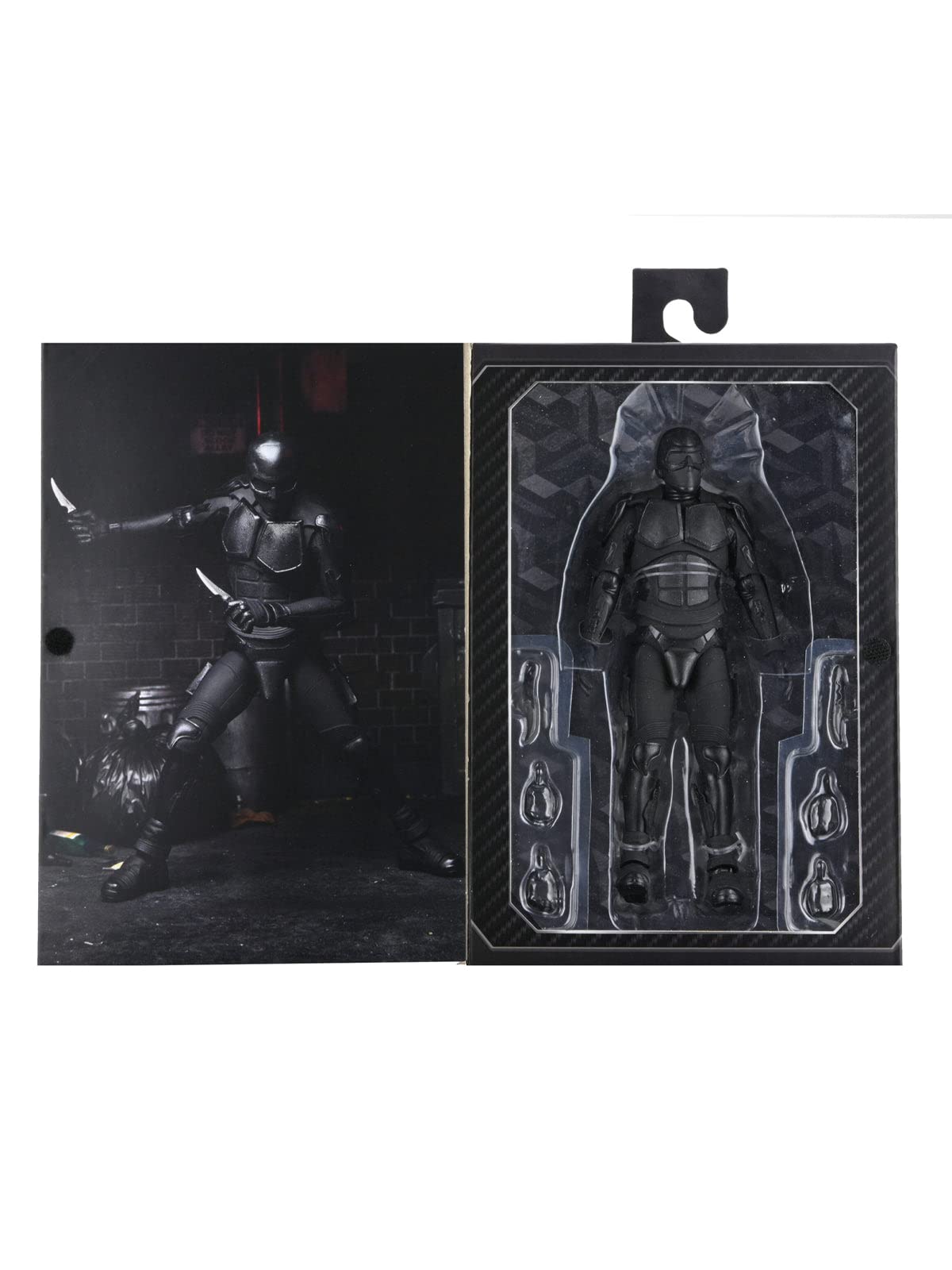 NECA The Boys Black Noir 7in figure packaging with opening window for collectors