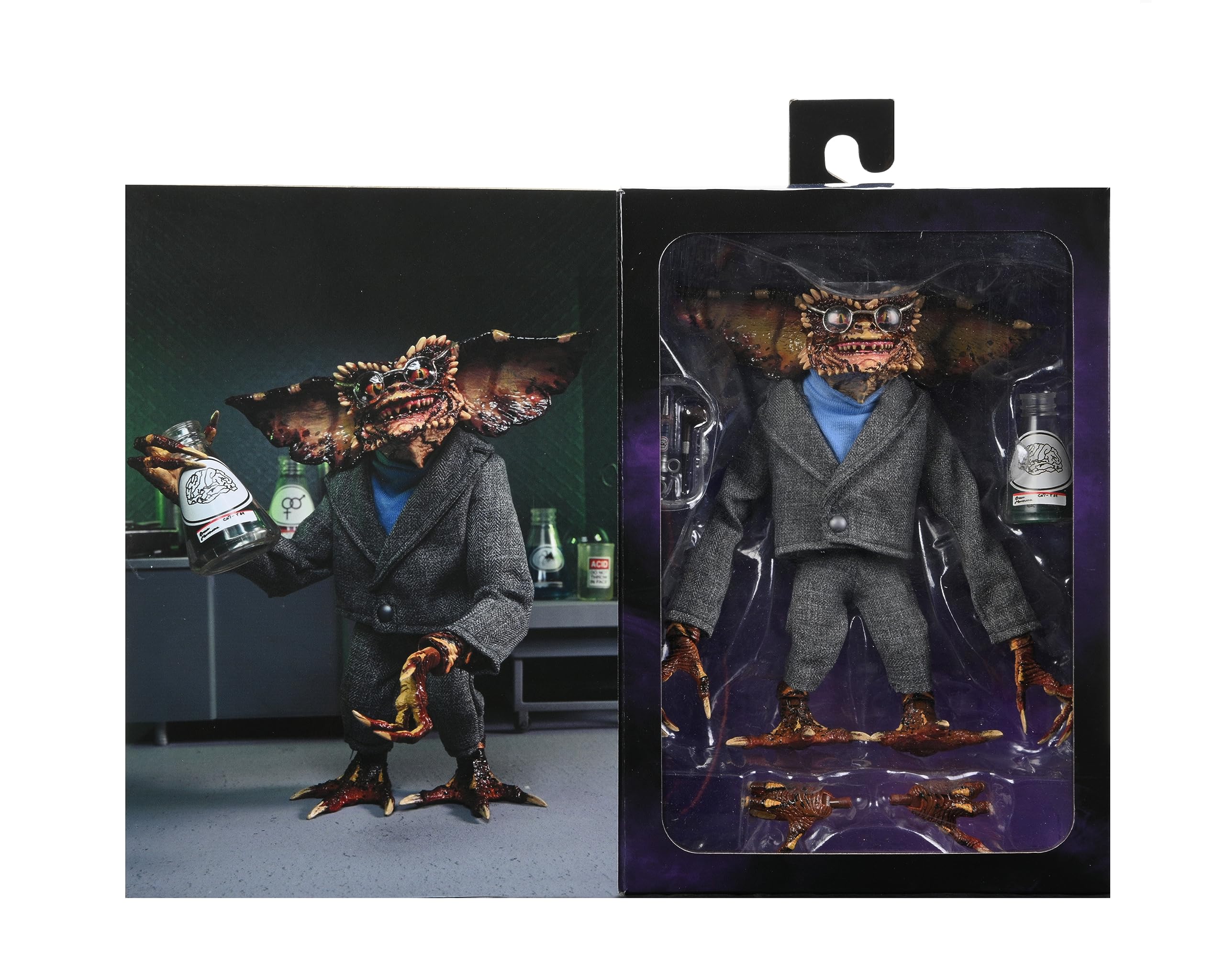 NECA Brain Gremlin interchangeable hands expand display possibilities.