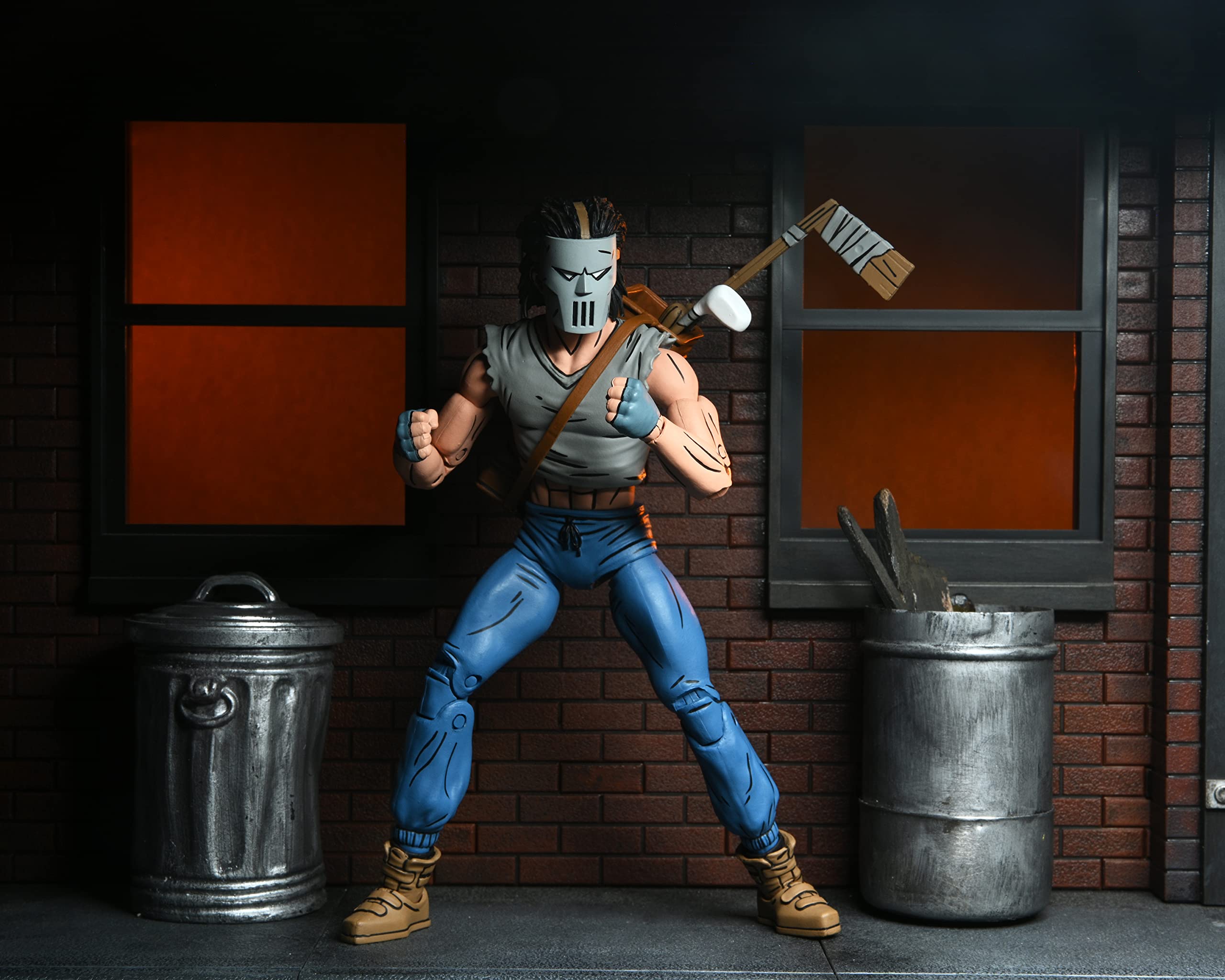 NECA Casey Jones 7-Inch comic-box packaging inspired by Eastman art.