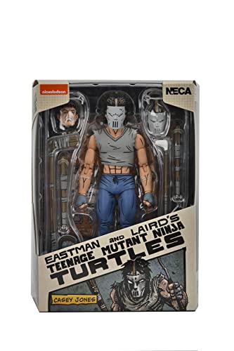 NECA Casey Jones 7-Inch action figure with hockey mask for authentic TMNT display.