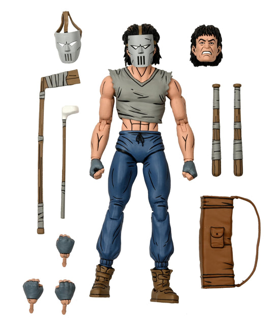 NECA Casey Jones 7-Inch action figure umbrella for dramatic display poses.