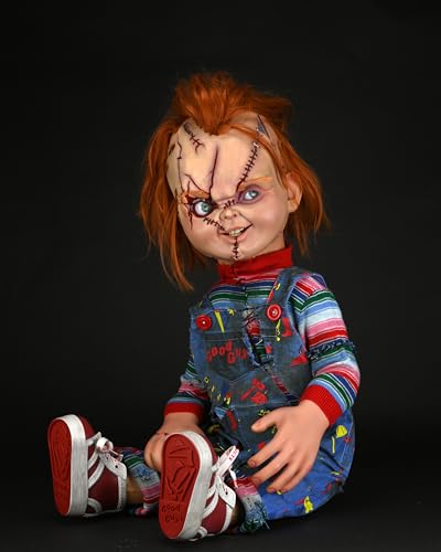 NECA Chucky 1-to-1 scale replica, screen-accurate appearance for collectors.