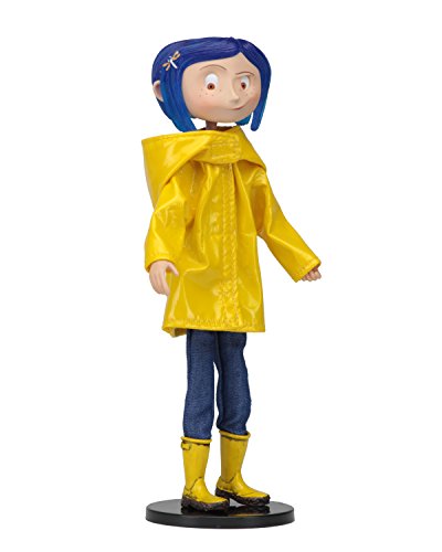 NECA Coraline bendy doll with boots, great for rainy day storytelling.