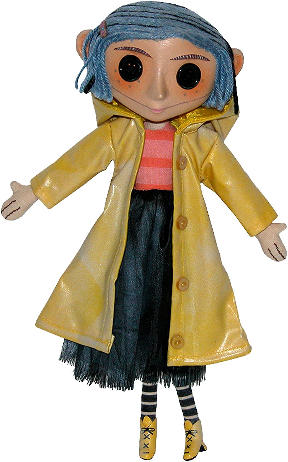 NECA Coraline doll face detail for accurate display and photography.
