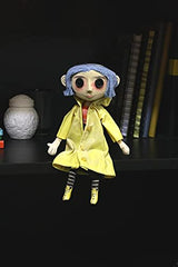 NECA Coraline doll yarn hair detail enhances authentic look.