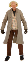 NECA Doc Brown flux capacitor drawing enhances the set's technical vibe