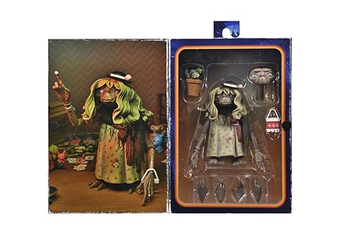 NECA E.T. head with wig option for authentic storytelling.