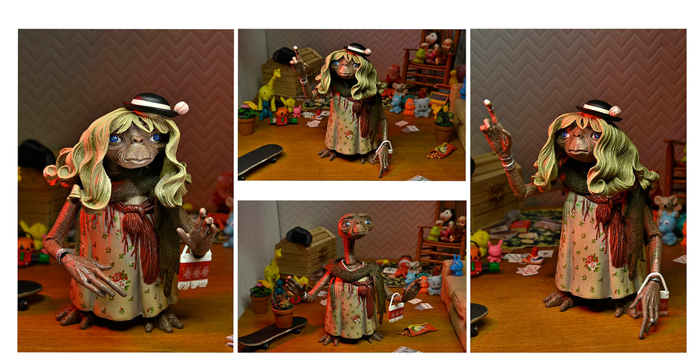 NECA E.T. 7-inch scale poseable figure for dynamic poses.