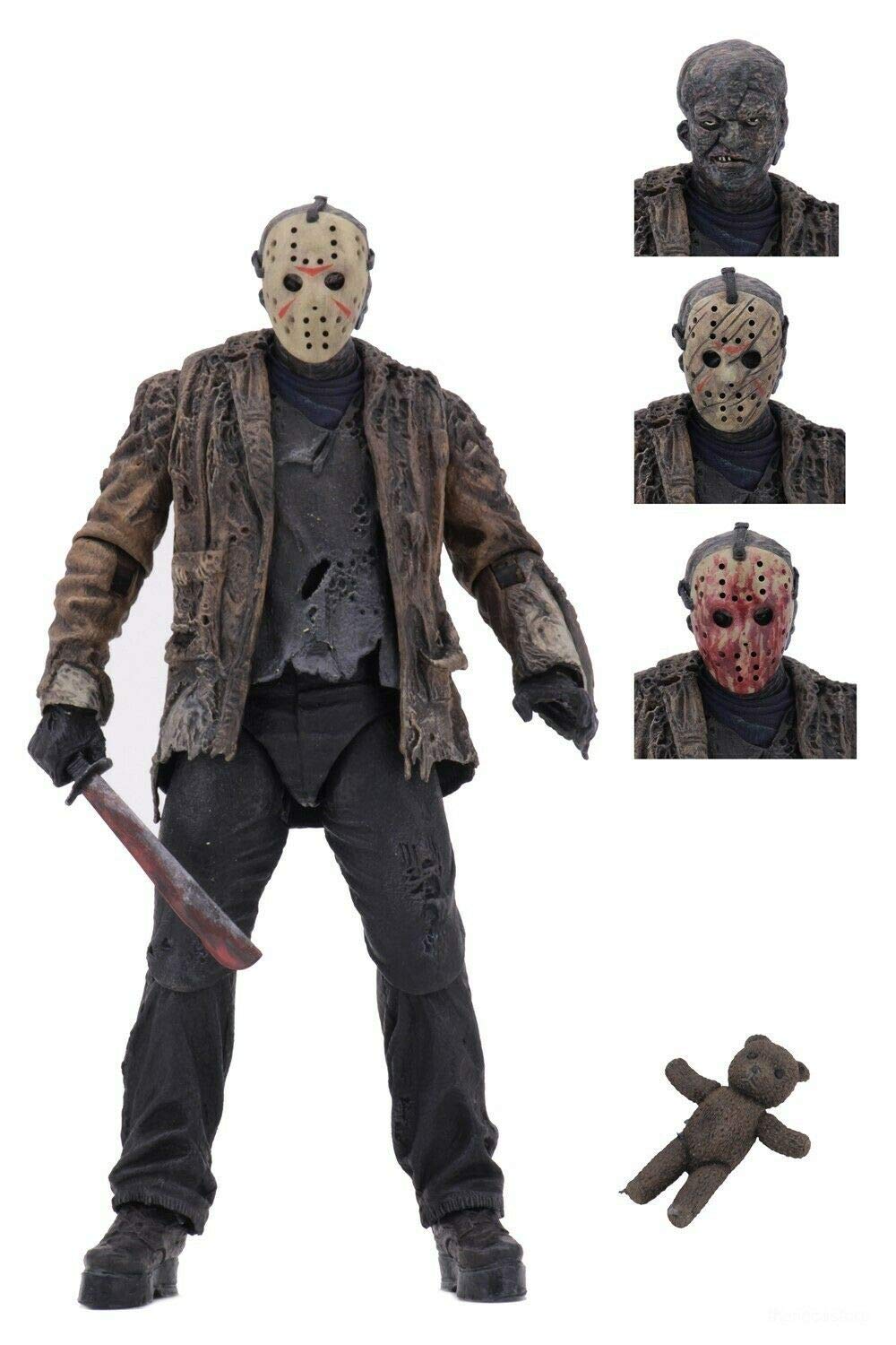 NECA Freddy vs Jason Ultimate Jason figure front view for display and collection.
