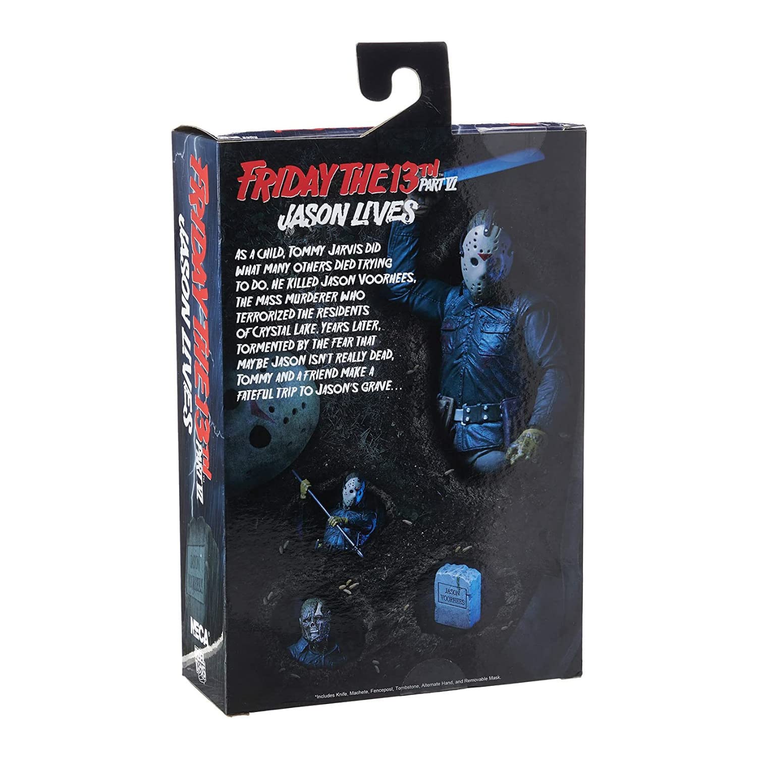 NECA Part 6 Jason tombstone accessory enhances display scenes.
