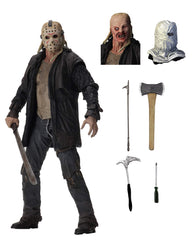 NECA Friday the 13th Jason with machete for cinematic display poses
