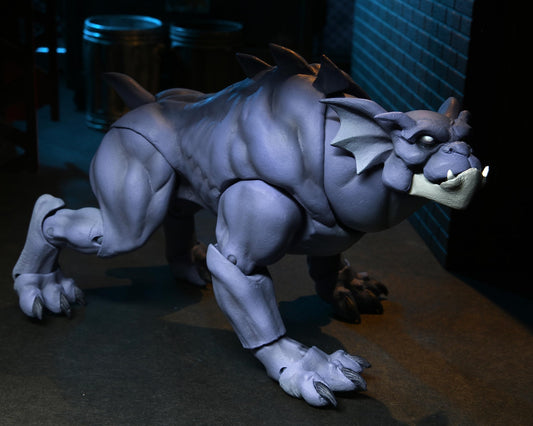 NECA Gargoyles Bronx figure with interchangeable heads and hands for varied expressions.