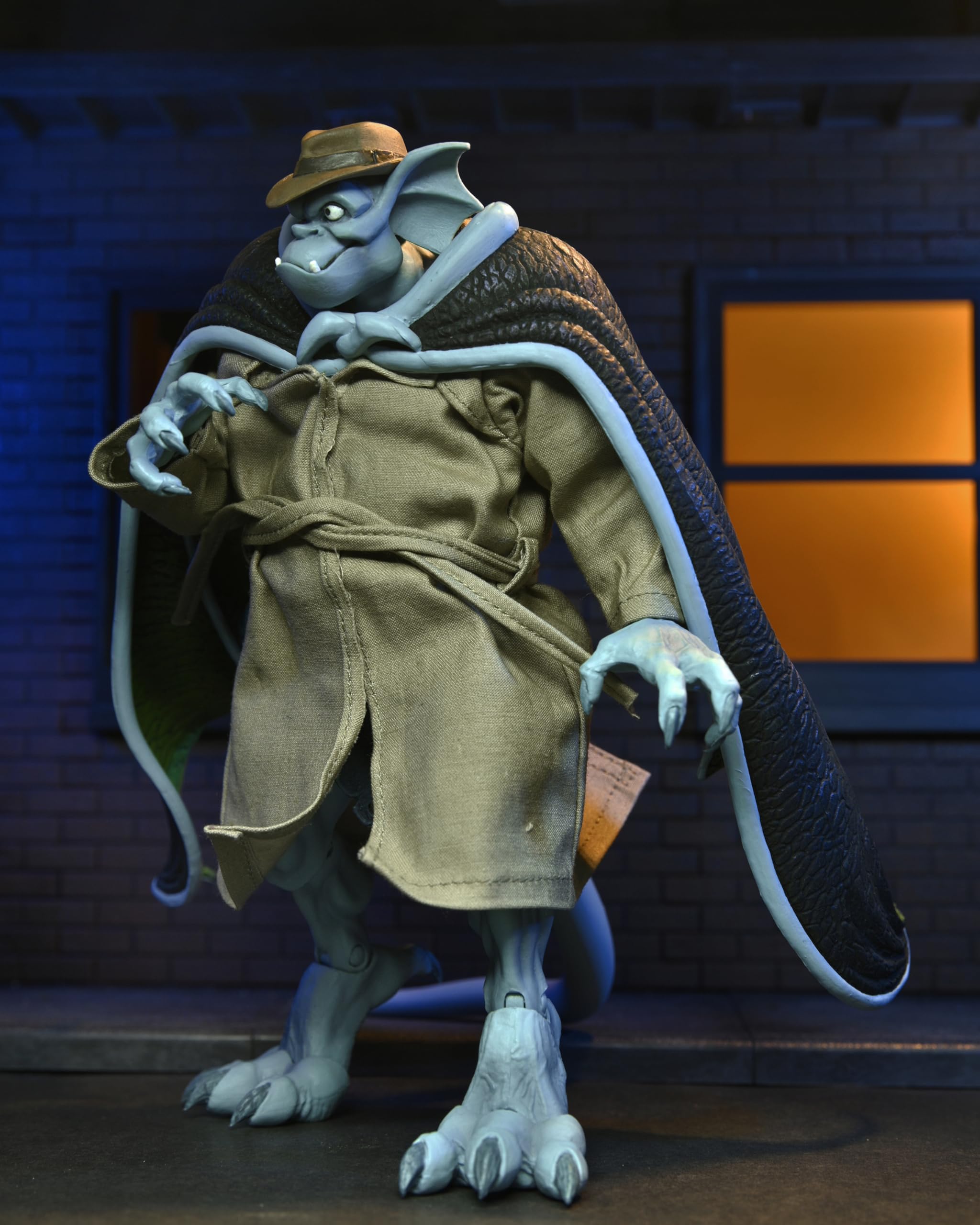 NECA Gargoyles Broadway box art and packaging highlights licensing heritage