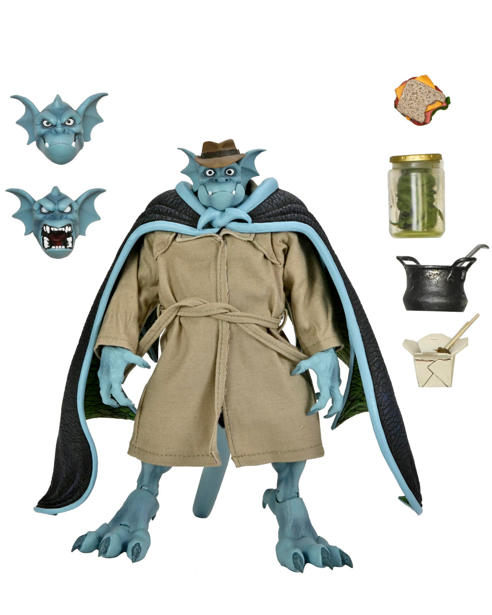 NECA Gargoyles Detective Broadway front view for shelf display