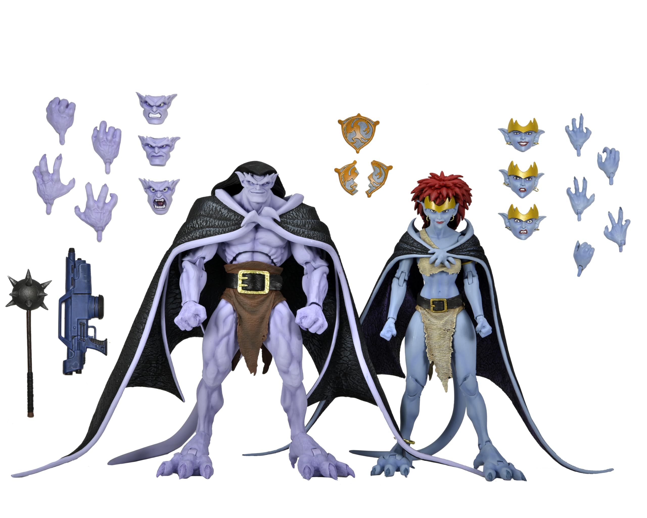 NECA Gargoyles Goliath 7-inch figure close-up showing sculpted details and poseability
