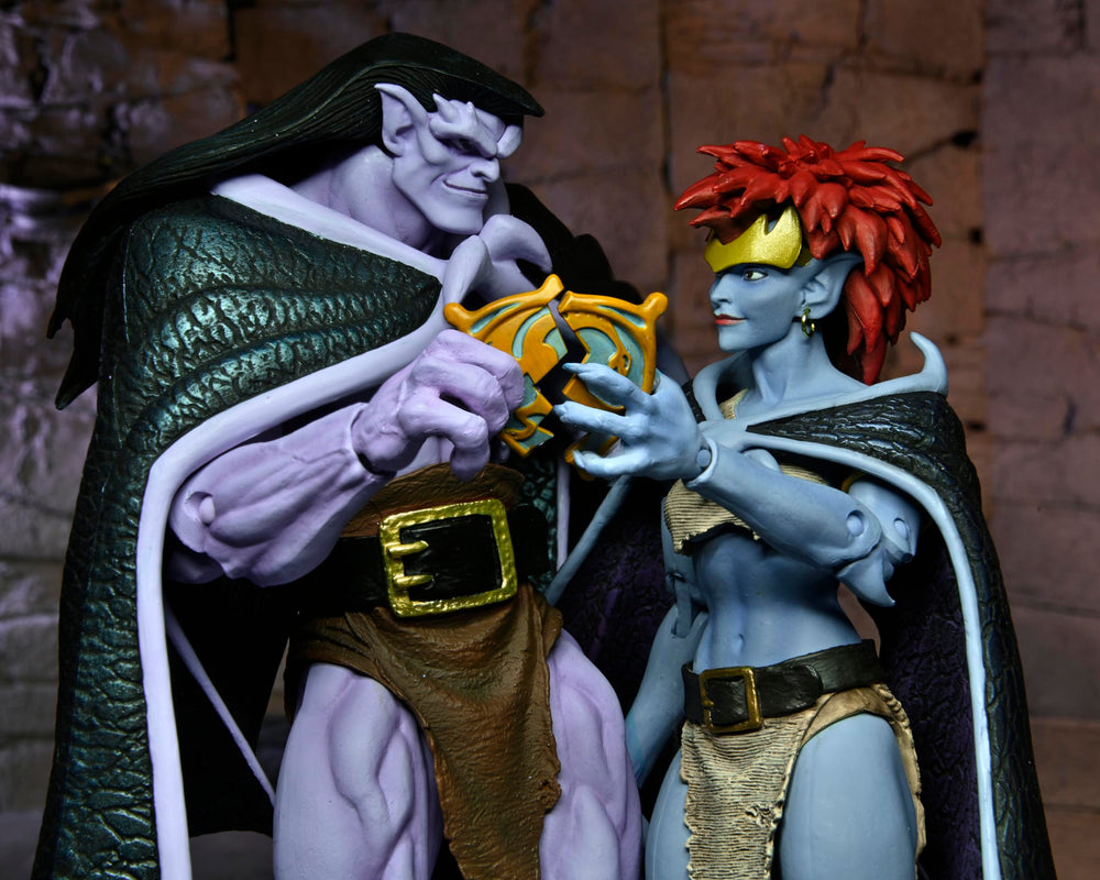 NECA Gargoyles Phoenix Gates set with broken and unbroken forms