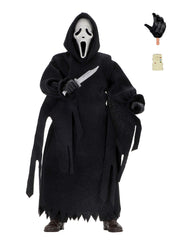NECA Ghost Face 8in clothed figure with robe ready for display.